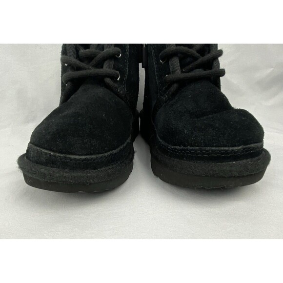 UGG Neumel II Chukka Boot Toddler Size 10 Black Suede Side Zip Water Repel $105 - Picture 3 of 10